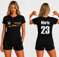 Personalisiertes Deutschland Fußball Unisex-T-Shirt  mit Name & Nummer – WM 2026 Fan-Shirt