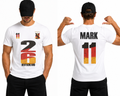 Personalisiertes Deutschland Fußball Unisex-T-Shirt mit Name & Nummer – WM 2026 Fan-Shirt