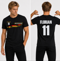 Personalisiertes Deutschland Fußball  Unisex-T-Shirt mit Name & Nummer – WM 2026 Fan-Shirt