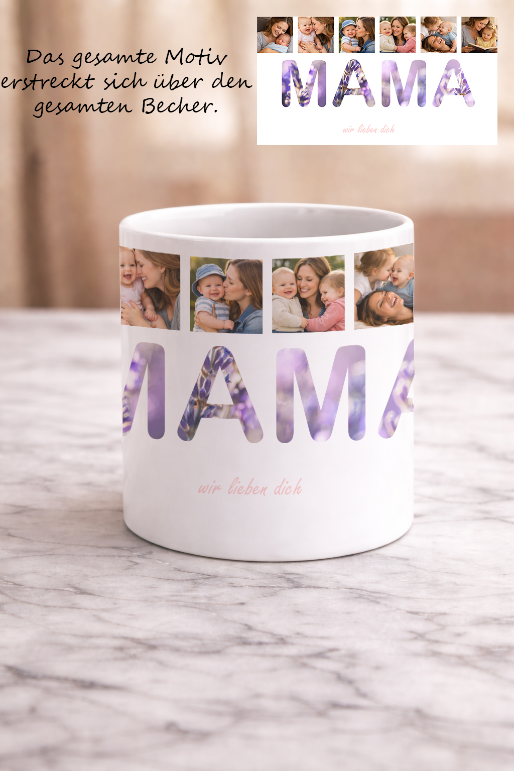 Personalisierte Mama Fototasse