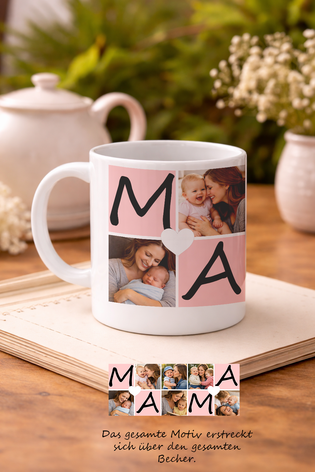 Personalisierte Mama Fototasse