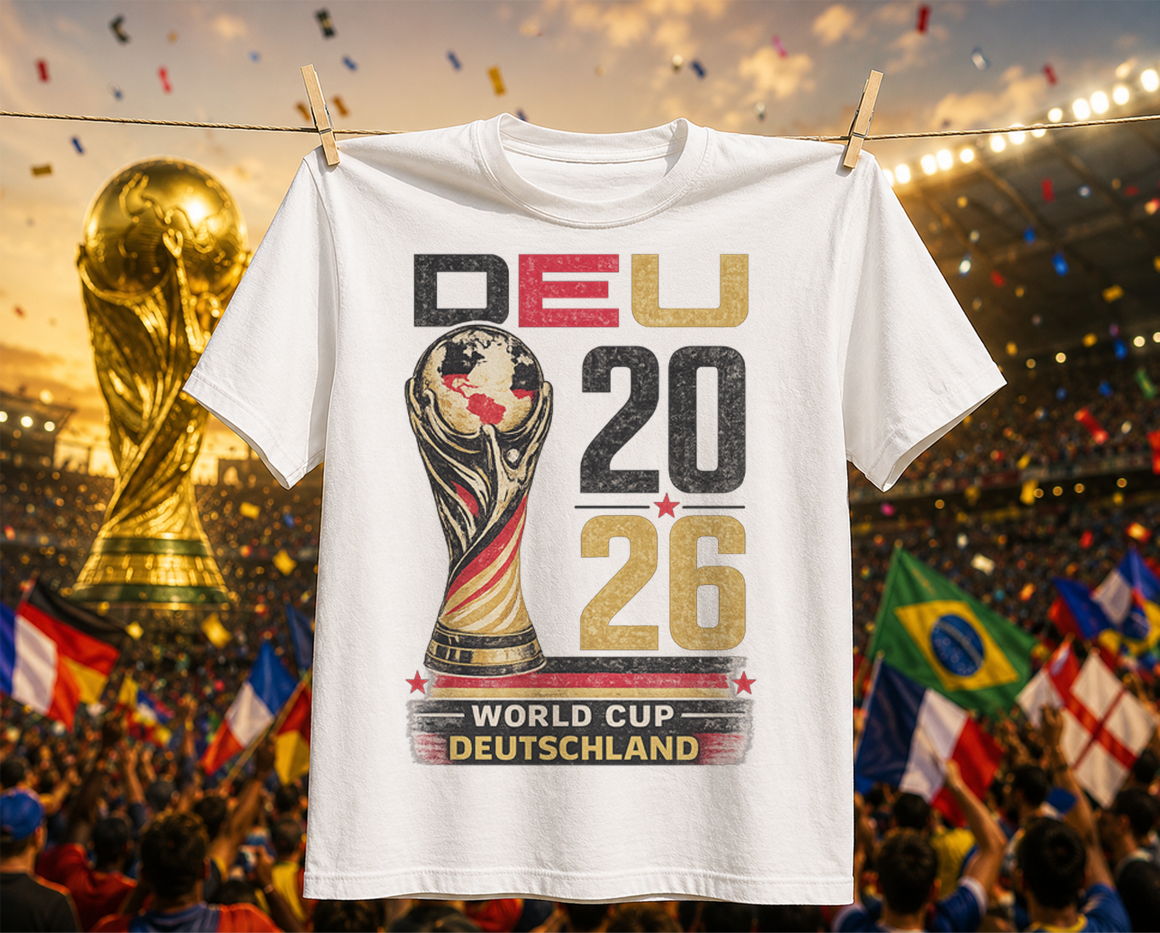 Deutschland WM 2026  Unisex-T-Shirt im Vintage Look